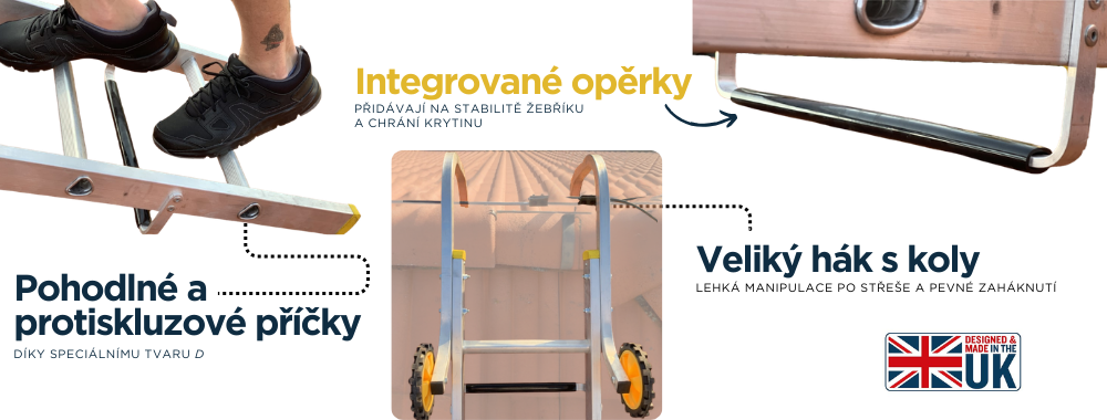 Stresni zebrik Werner detail